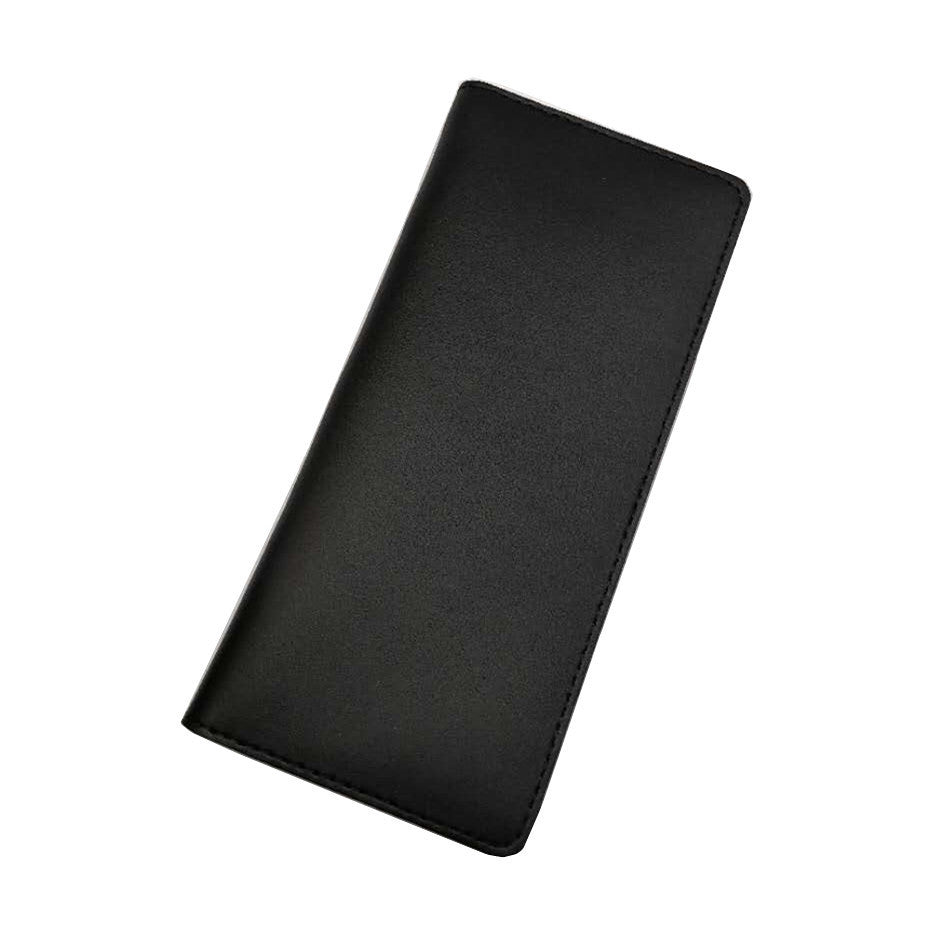 Genuine Leather Solid Color Wallet for Men and Women Urban Style - Teleplus genuine leather