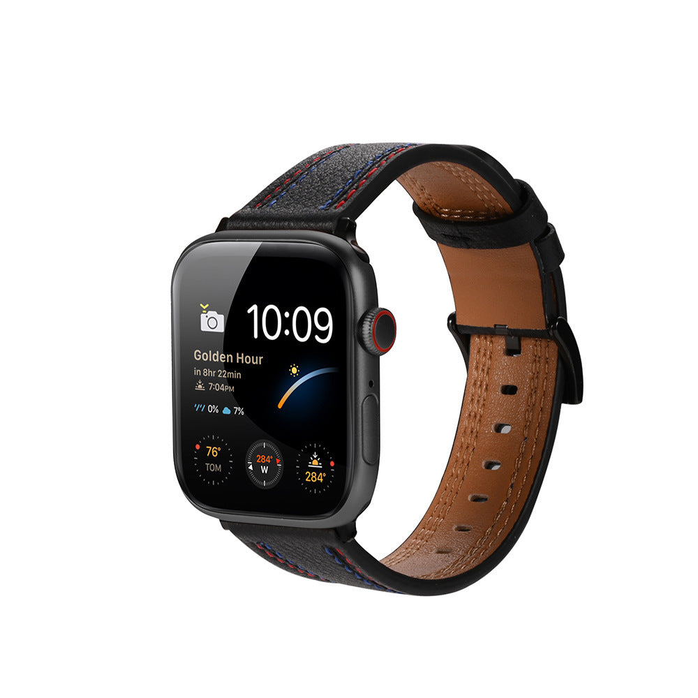 Genuine Leather Strap Watch Strap - Genuine Leather Watch Strap for Apple Models