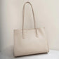 Genuine Leather Tote Bag for Commuters with Sandwich Pocket and Stylish Design - genuine leather bag tote commuter