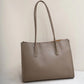 Genuine Leather Tote Bag for Commuters with Sandwich Pocket and Stylish Design - genuine leather bag tote commuter