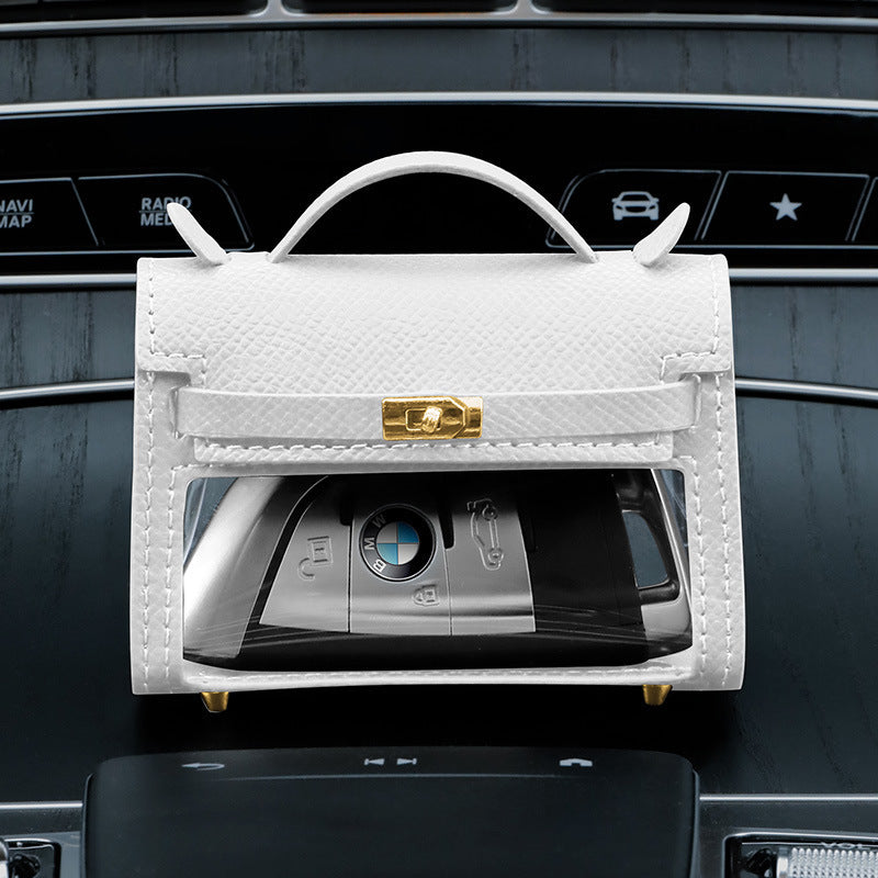 Genuine Leather Transparent Handbag for Women Internet Celebrity Style - Teleplus internet celebrity transparent handbag