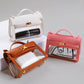 Genuine Leather Transparent Handbag for Women Internet Celebrity Style - Teleplus internet celebrity transparent handbag