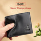Genuine Leather Travel Wallet Black Top Grain Storage Organizer - genuine leather
