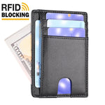 Genuine Leather Wallet for Men and Women with Solid Color Design - Teleplus genuine leather wallet solid color design
