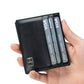 Genuine Leather Wallet for Men in Black Anti-Theft Card Holder Made United States - Hoarders Unite genuine leather
