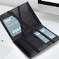 Genuine Leather Wallet for Men in Black Anti-Theft Card Holder Made United States - Hoarders Unite genuine leather