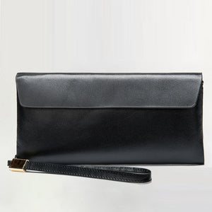 Genuine Leather Wallet with Anti-Magnetic Lining and Theft Protection - for Cash Card Hoarders genuine leather wallet