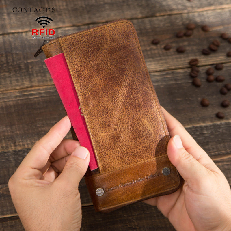 Genuine Leather Wallet with Card Slots and Multiple Colors - Teleplus in teleplus genuine leather card slots wallet