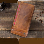 Genuine Leather Wallet with Card Slots and Multiple Colors - Teleplus in teleplus genuine leather card slots wallet