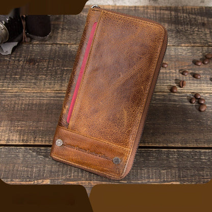 Genuine Leather Wallet with Card Slots and Multiple Colors - Teleplus in teleplus genuine leather card slots wallet