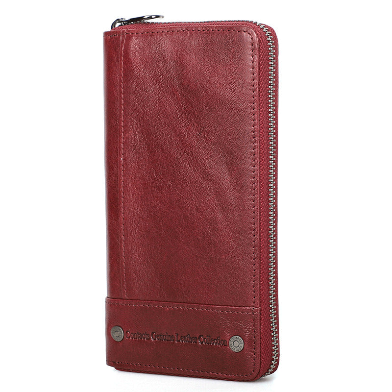 Genuine Leather Wallet with Card Slots and Multiple Colors - Teleplus in teleplus genuine leather card slots wallet