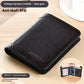 Genuine Leather Wallet with Contrasting Colors and Card Slots - Teleplus genuine leather wallet contrasting colors card