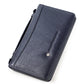 Genuine Leather Wallet with Layer Cowhide and Waterproof Polyester Lining - Teleplus genuine leather wallet waterproof