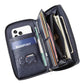Genuine Leather Wallet with Layer Cowhide and Waterproof Polyester Lining - Teleplus genuine leather wallet waterproof