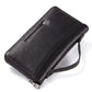 Genuine Leather Wallet with Layer Cowhide and Waterproof Polyester Lining - Teleplus genuine leather wallet waterproof