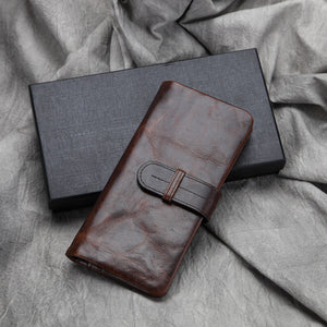 Genuine Leather Wallet with Money Clip and Concealed Compartments - Men’s for Casual Cash Flow leather money clip