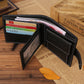 Genuine Leather Wallet with Solid Color Polyester Lining for Daily - Teleplus genuine leather wallet solid color