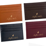 Genuine Leather Wallets Set for Men and Women Cowhide Solid Color - Teleplus