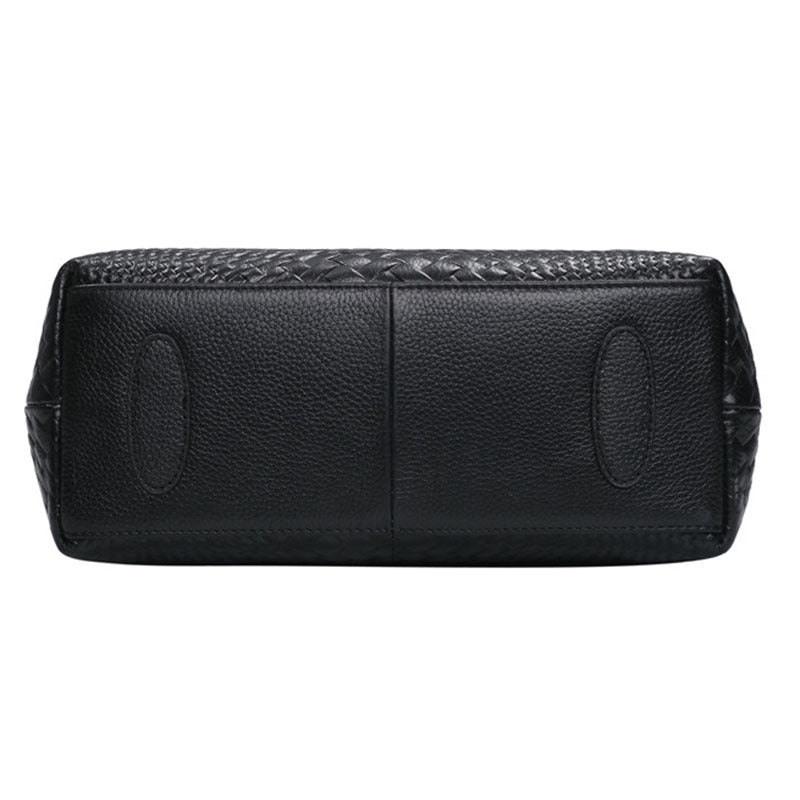 Genuine Leather Woven Crossbody Bag Small for Daily - Use woven bag crossbody genuine leather small