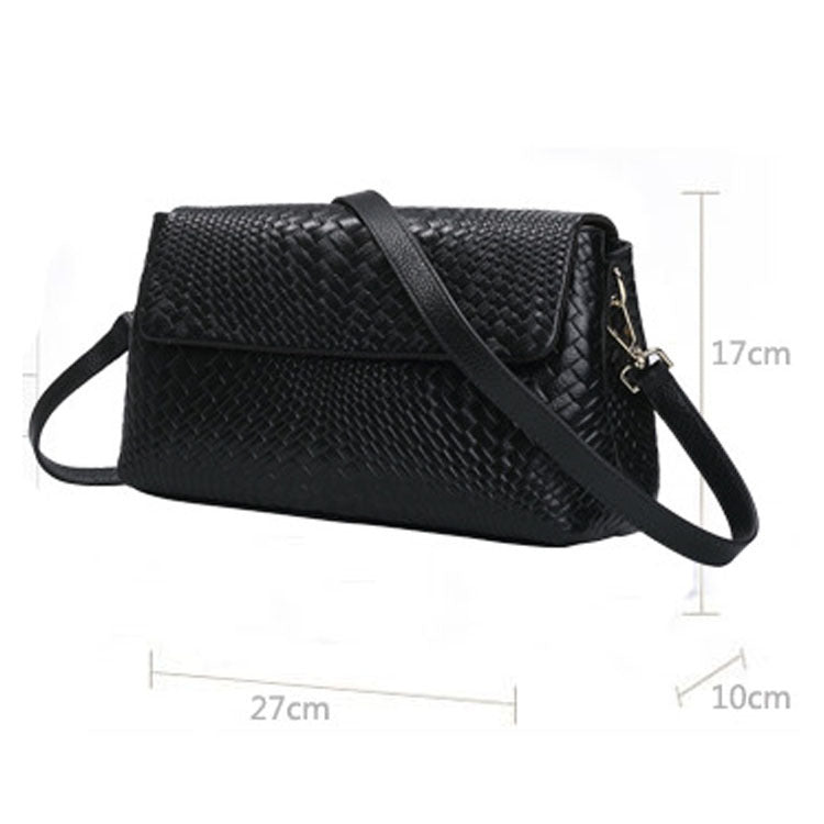 Genuine Leather Woven Crossbody Bag Small for Daily - Use woven bag crossbody genuine leather small