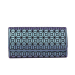 Geometric Pattern Lining Polyester Suitcase with Frosted PU Leather for United States - Rhombus Wallet: Where Geometry