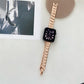Geometric Pattern Metal Smart Watch Strap for iWatch Non-Apple Compatible - Teleplus geometric pattern metal fashion