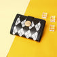 Geometric Pattern Polyester Plaid Wallet and Suitcase Packing Accessories - Thousand Birds Purse: Style Meets