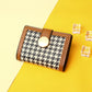 Geometric Pattern Polyester Plaid Wallet and Suitcase Packing Accessories - Thousand Birds Purse: Style Meets