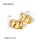 Geometric Square Gold Earrings - Get Square with Gold Earrings for Geometry Geeks