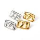 Geometric Square Gold Earrings - Get Square with Gold Earrings for Geometry Geeks