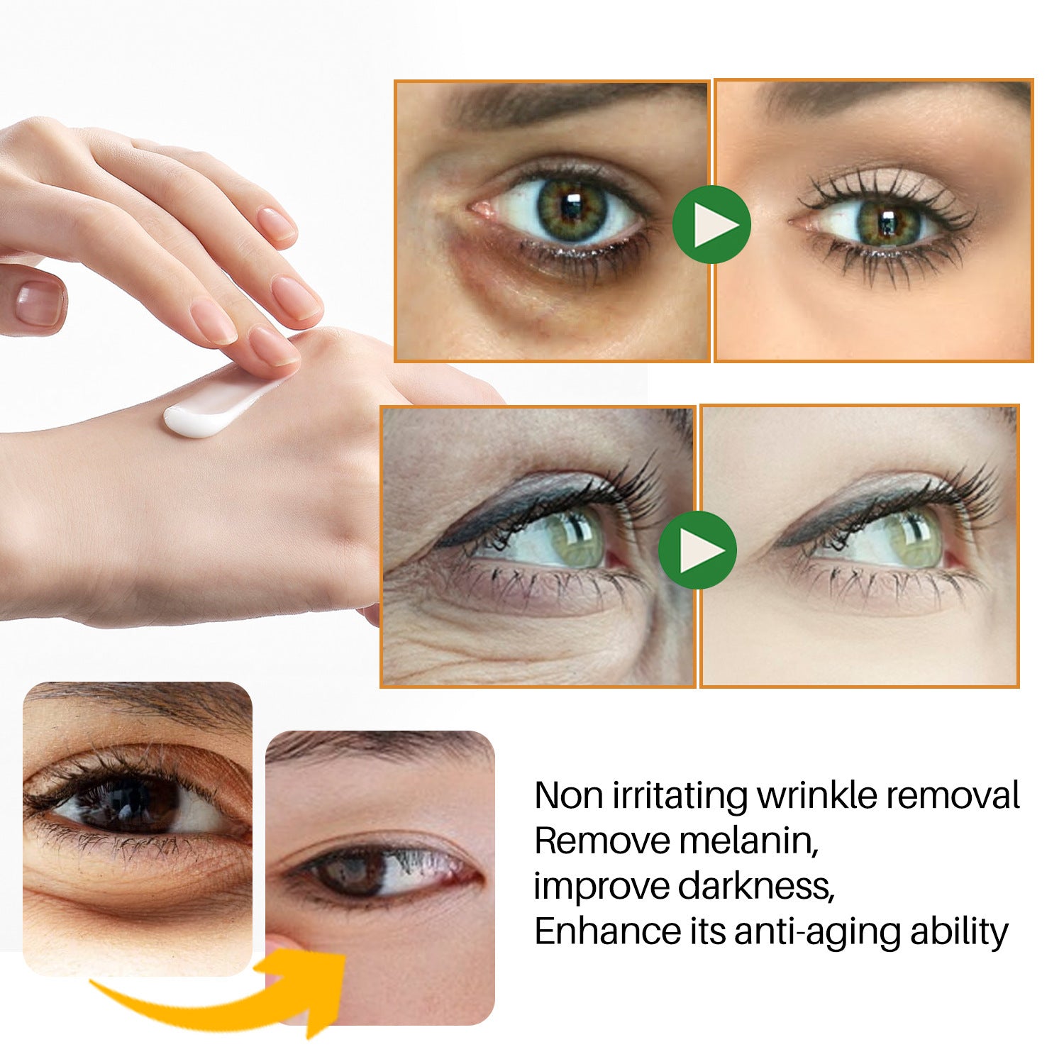 Ginseng Retinol Eye Cream for Skincare and Care 30ml Shelf Life 3 Years - Teleplus ginseng retinol eye cream care