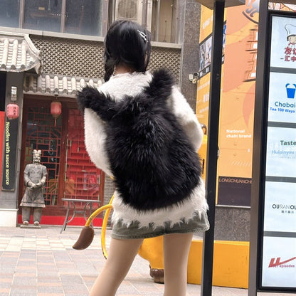 Girl Plush Backpack with Fur Hot Style in Various Bright Colors - fur hot girl plush backpack