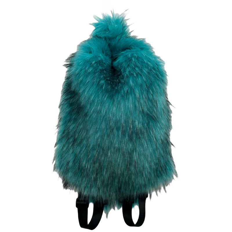Girl Plush Backpack with Fur Hot Style in Various Bright Colors - fur hot girl plush backpack
