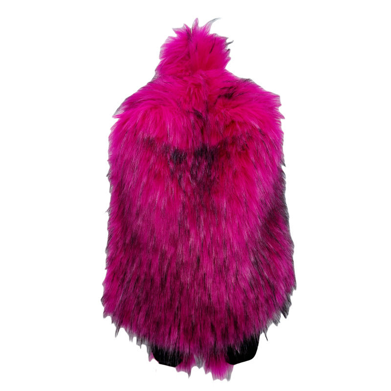 Girl Plush Backpack with Fur Hot Style in Various Bright Colors - fur hot girl plush backpack