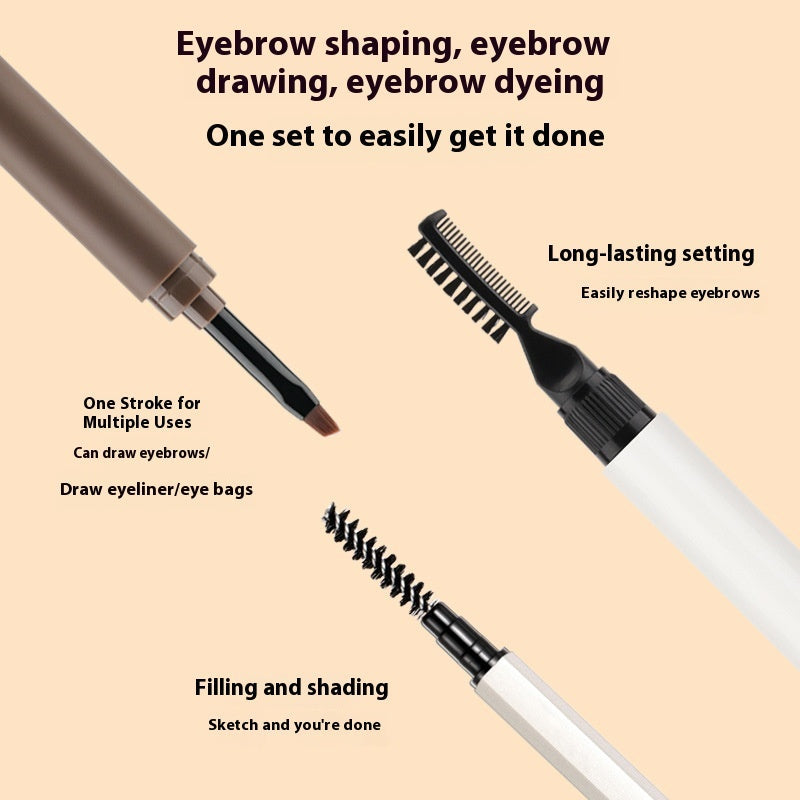 Girl Student Eyebrow Set with Gel Eye Brow Pencil and Dye - Teleplus girl student eyebrow set gel