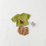 Ice Cream Pattern Baby Clothing Set for United States and CHF Markets - Dreams in Short Sleeve Style united states chf
