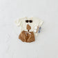 Girls’ Casual Round Neck Cotton Ice Cream Patch Short Sleeve Shorts Suit - Ice Cream Dreams in Short Sleeve Baby Style