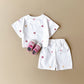 Girls’ Floral T-shirt Comfortable All-match Suit - Floral Fun for Tiny Tots in Comfy Style