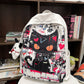 Girls’ Harajuku Style Personalized Graffiti Simple All-match Backpack - Pack Your Style with a Splash of Harajuku Fun