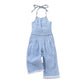 Girls Hollow-out Camisole Denim Jumpsuit - Chic Baby Jumpsuit for Tiny Fashionistas