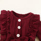 Wine Red Baby Pants for 3-24 Months Ideal United States Shoppers - Tiny Trendsetter Romper Mini Fashionista Fun united