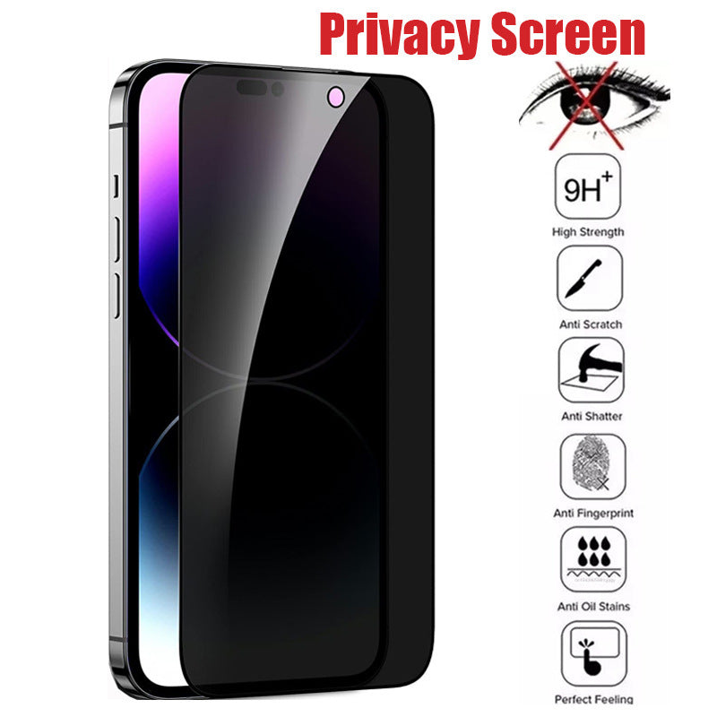 Glass Anti Peeping Tempered Film - Anti Peeping Tempered Film for Max iPhone Models