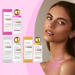 Glitter Body Oil for Massage Treatment Rose Silver Gold 90ml Export Only - glitter body oil massage treatment rose