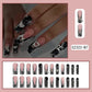 Glitter French Fake Nail Tips Set with Jelly Glue for Long-Lasting Finish - Teleplus french fake nail tip finished