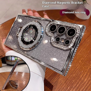 Glitter Magnetic Bracket for Phone Cases in Multiple Colors - Sparkle and Secure with Case glitter magnetic bracket