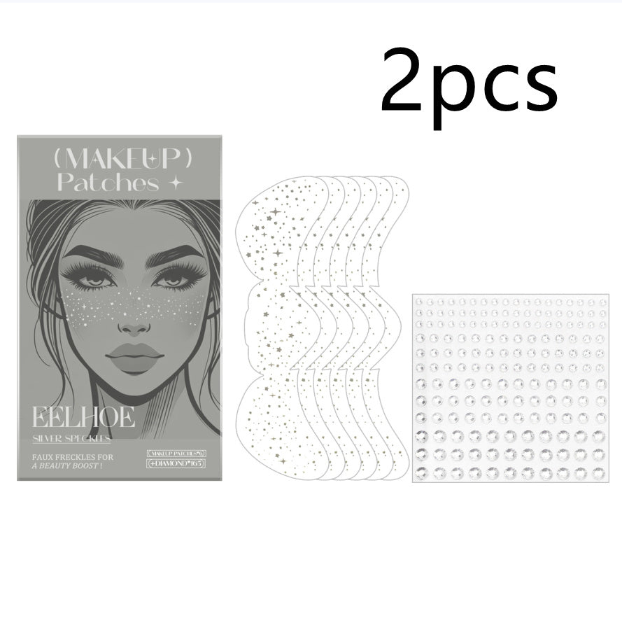 Glitter Spots Tattoo Sticker Set Easy Freckles Water Transfer Tattoos - glitter spots tattoo sticker easy freckles