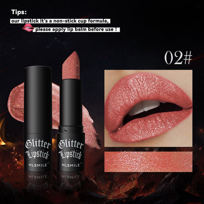Glittering Diamond Lipstick Easy to Apply Moisturizing Waterproof Long-lasting - Teleplus glittering diamond lipstick