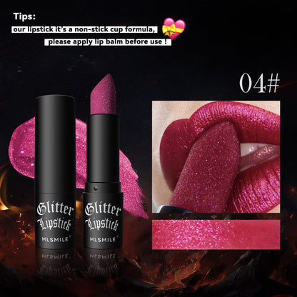Glittering Diamond Lipstick Easy to Apply Moisturizing Waterproof Long-lasting - Teleplus glittering diamond lipstick