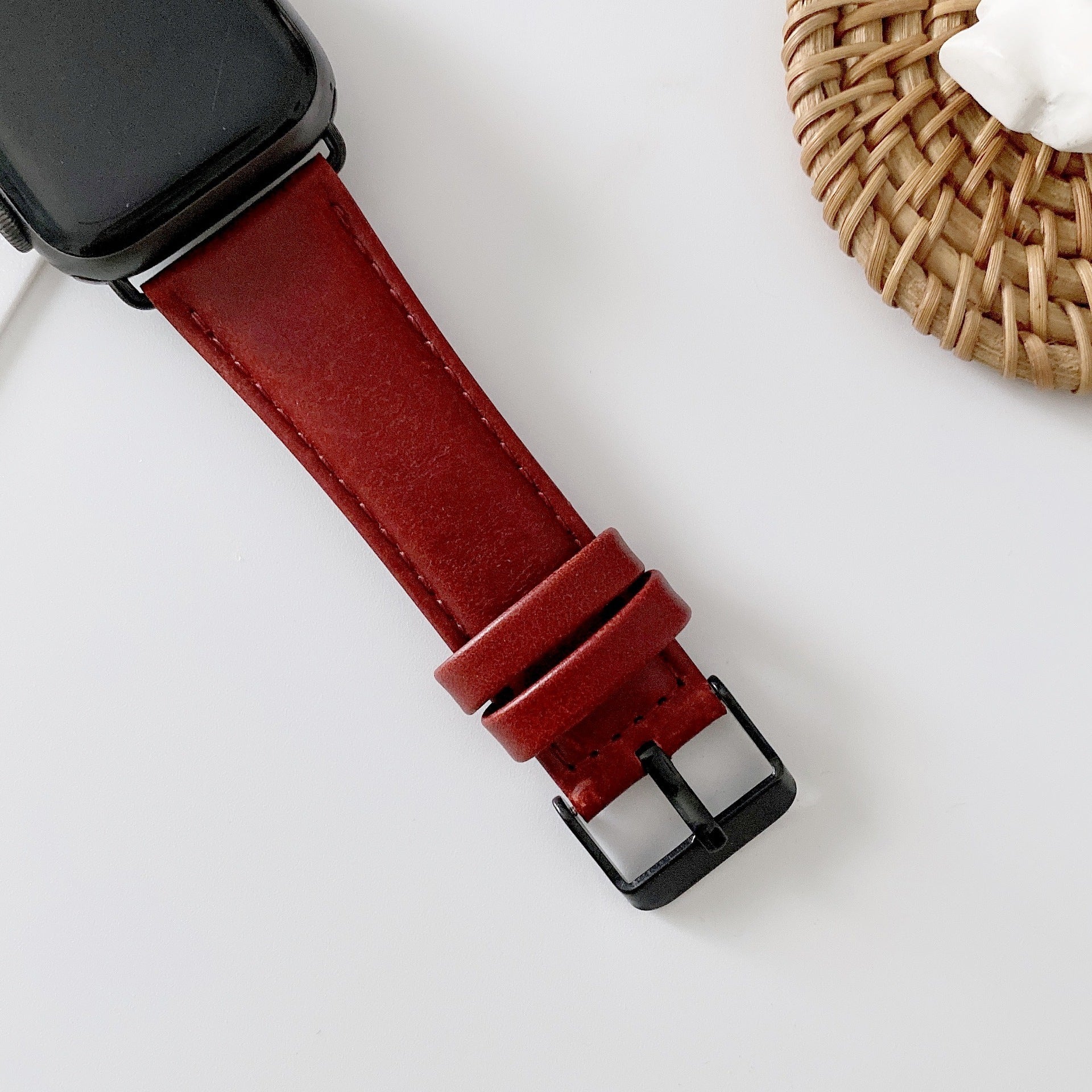 Glossy Oily Wax Texture Crazy Horse Leather Strap - Glossy Oily Wax Crazy Horse Leather Watch Strap