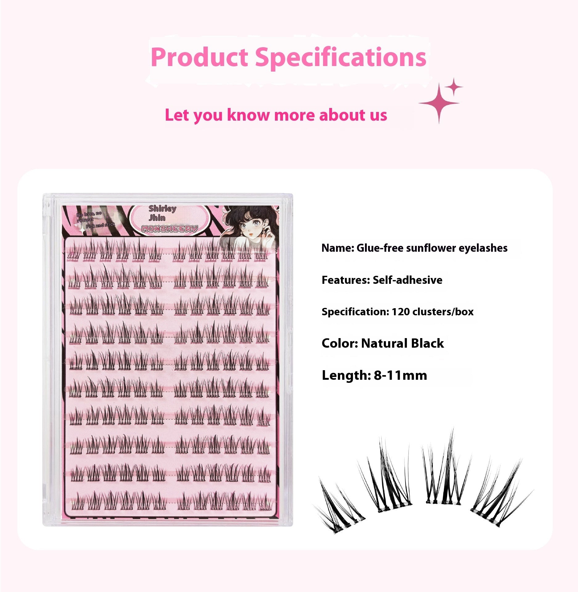 Glue-Free 5D Mink Eyelashes in Various Rows for False the United States - Teleplus united states chf false eyelashes